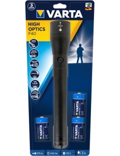 Varta HIGH OPTICS F40 Nero Torcia elettrica universale LED