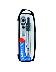 Maped 197512 compasso Nero, Argento
