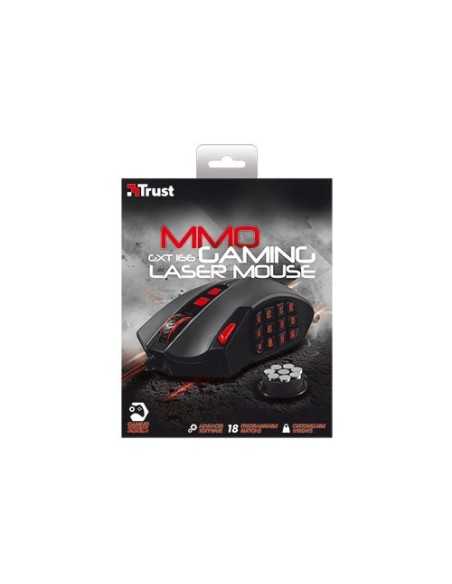 Trust GXT 166 MMO mouse Mano destra USB tipo A Laser 16400 DPI