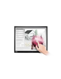 LG 19MB15T-I monitor touch screen 48,3 cm (19") 1280 x 1024 Pixel Multi-touch Da tavolo Nero