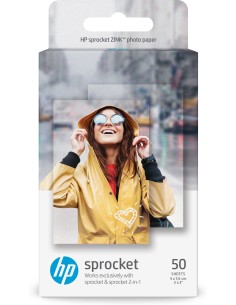 HP Carta fotografica originale Sprocket da 5 x 7,6 cm, 50 fogli