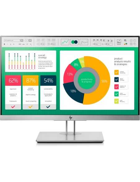 HP EliteDisplay E223 54,6 cm (21.5") 1920 x 1080 Pixel Full HD LED Nero, Argento
