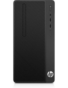 HP 290 G1 DDR4-SDRAM i3-7100 Micro Tower Intel® Core™ i3 4 GB 500 GB HDD Windows 10 Pro PC Nero