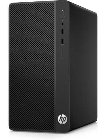 HP 290 G1 DDR4-SDRAM i3-7100 Micro Tower Intel® Core™ i3 4 GB 500 GB HDD Windows 10 Pro PC Nero