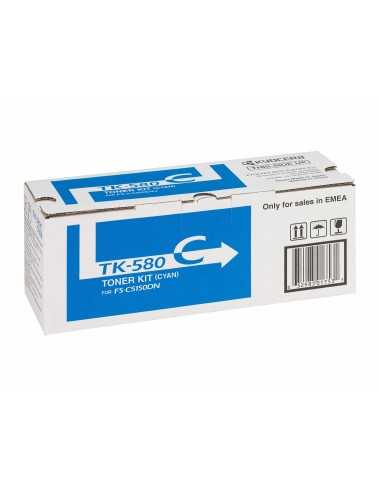 KYOCERA TK-580C cartuccia toner 1 pz Originale Ciano