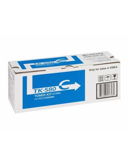 KYOCERA TK-580C cartuccia toner 1 pz Originale Ciano