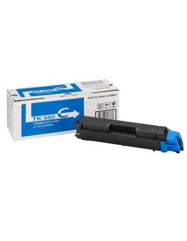 KYOCERA TK-580C cartuccia toner 1 pz Originale Ciano