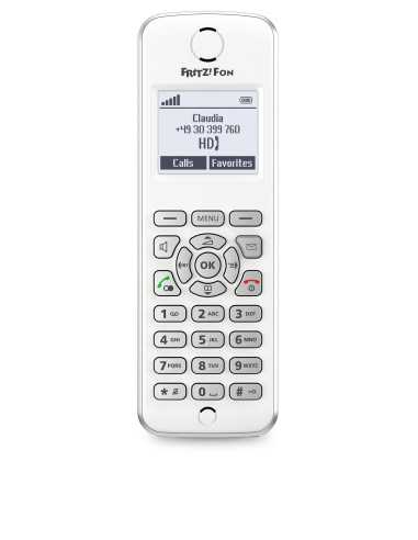 FRITZ!Fon M2 International Telefono DECT Identificatore di chiamata Bianco