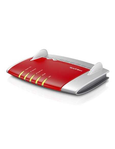 AVM FRITZ!Box 7330 router wireless Gigabit Ethernet Banda singola (2.4 GHz) Rosso, Argento