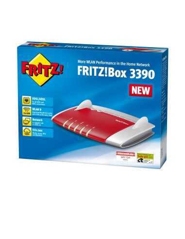 AVM FRITZ!Box 3390 International router wireless Gigabit Ethernet Dual-band (2.4 GHz 5 GHz) 3G