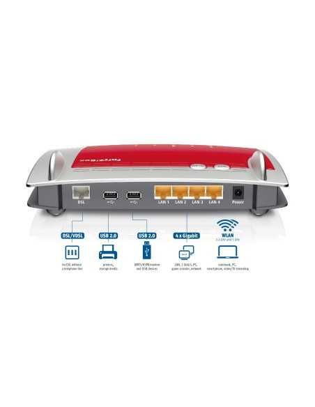 AVM FRITZ!Box 3390 International router wireless Gigabit Ethernet Dual-band (2.4 GHz 5 GHz) 3G