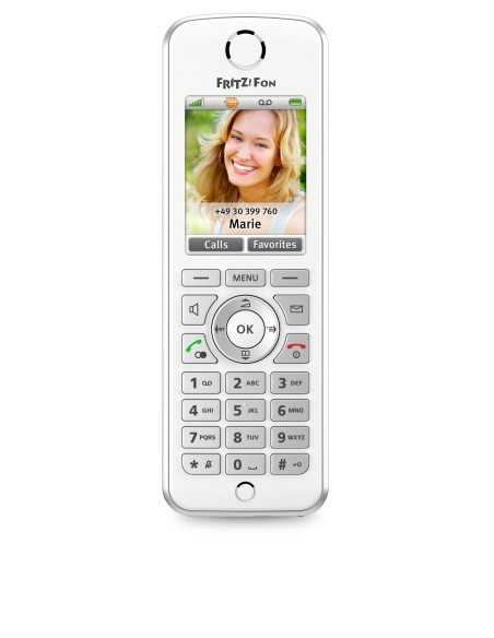 AVM FRITZ!Fon C4 International Telefono DECT Identificatore di chiamata Bianco