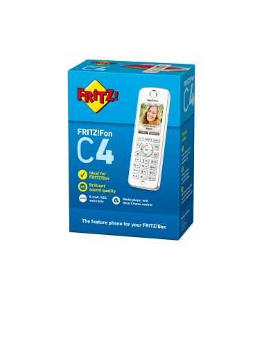 AVM FRITZ!Fon C4 International Telefono DECT Identificatore di chiamata Bianco