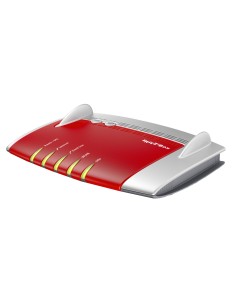 FRITZ!Box 7490 International router wireless Gigabit Ethernet Dual-band (2.4 GHz 5 GHz) 4G Rosso, Argento