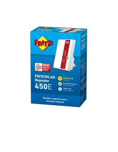 AVM FRITZ!WLAN Repeater 450E International 450 Mbit s Rosso, Bianco