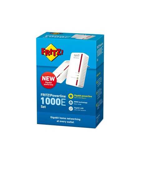 AVM FRITZ!Powerline 1000E Set International 1200 Mbit s Collegamento ethernet LAN Bianco 2 pz