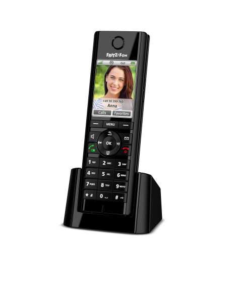FRITZ!Fon C5 International Telefono DECT Identificatore di chiamata Nero