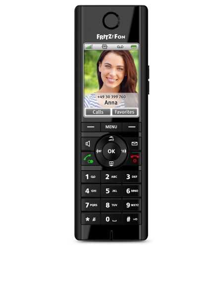 FRITZ!Fon C5 International Telefono DECT Identificatore di chiamata Nero