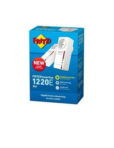 FRITZ!Powerline 1220E 1200 Mbit s Collegamento ethernet LAN Bianco 2 pz
