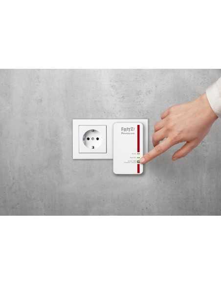 FRITZ!Powerline 1240E WLAN 1200 Mbit s Collegamento ethernet LAN Wi-Fi Rosso, Bianco 2 pz