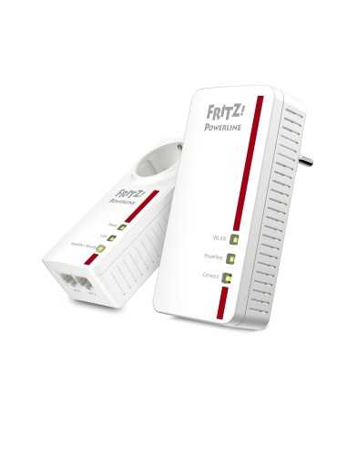 FRITZ!Powerline Powerline 1260E WLAN Set 1200 Mbit s Collegamento ethernet LAN Wi-Fi Bianco 2 pz