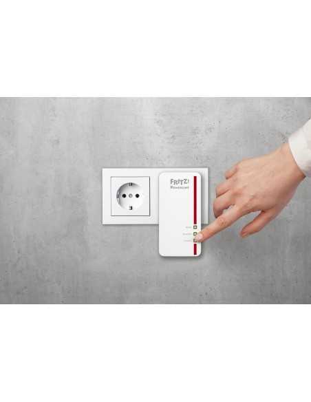 FRITZ!Powerline Powerline 1260E WLAN Set 1200 Mbit s Collegamento ethernet LAN Wi-Fi Bianco 2 pz FRITZ!Powerline Powerline 1260E WLAN Set 1200 Mbit s Collegamento ethernet LAN Wi-Fi Bianco 2 pz