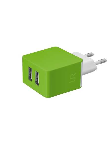 Trust Dual Smartphone Wall Charger Verde Interno