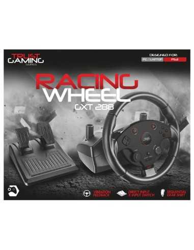 Trust GXT 288 Nero Sterzo + Pedali PC, Playstation 3