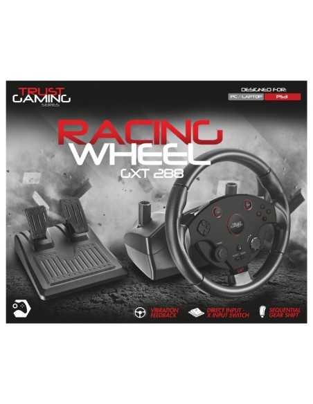 Trust GXT 288 Nero Sterzo + Pedali PC, Playstation 3