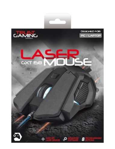 Trust GXT 158 mouse Ambidestro USB tipo A Laser 5000 DPI