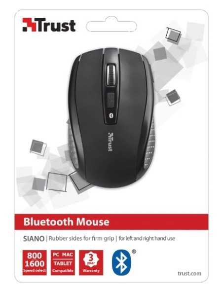 Trust Siano mouse Ambidestro RF Wireless Ottico 1600 DPI