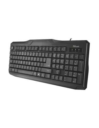 Trust CLASSICLINE KEYBOARD tastiera USB QWERTZ Nero