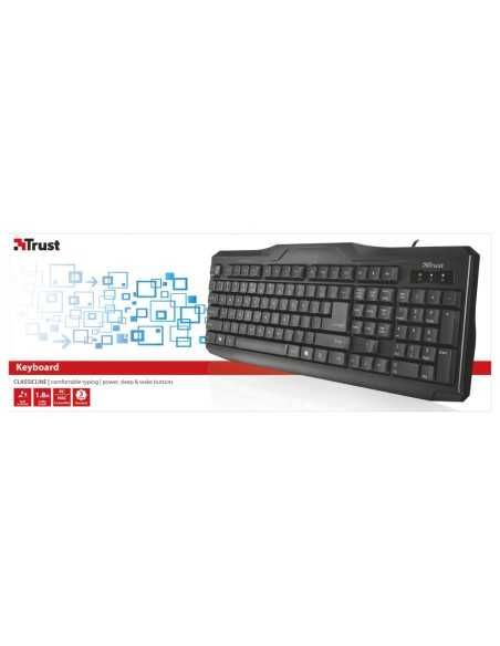 Trust CLASSICLINE KEYBOARD tastiera USB QWERTZ Nero