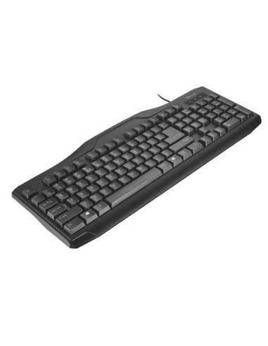 Trust ClassicLine UK tastiera USB QWERTY Inglese UK Nero