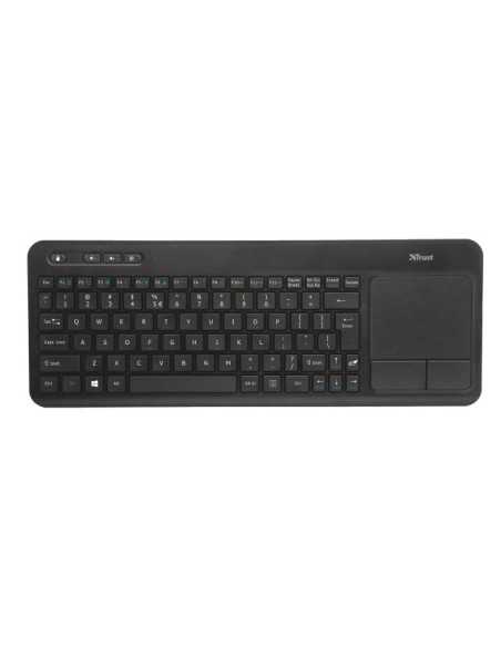 Trust VEZA WIRELESS TOUCHPAD tastiera RF Wireless QWERTY Inglese Nero