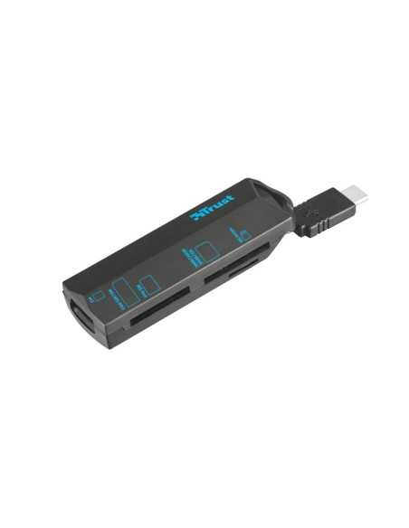 Trust 20968 lettore di schede USB 3.2 Gen 1 (3.1 Gen 1) Type-C Nero