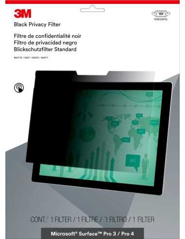 3M Filtro Privacy per Microsoft® Surface® Pro 3 4 - modalità orizzontale