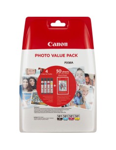 Canon CLI-581 Multipack cartuccia d'inchiostro Originale Nero, Ciano, Magenta, Giallo