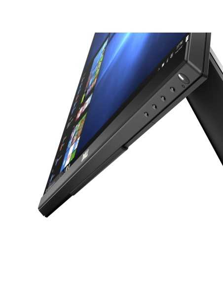 DELL P2418HT monitor touch screen 60,5 cm (23.8") 1920 x 1080 Pixel Multi-touch Da tavolo Nero, Argento