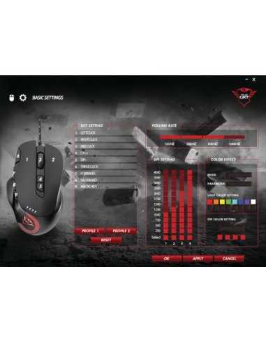 Trust 21186 mouse Mano destra USB tipo A Ottico 4000 DPI