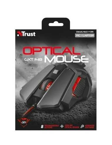 Trust GXT 148 mouse Ambidestro USB tipo A Ottico 3200 DPI