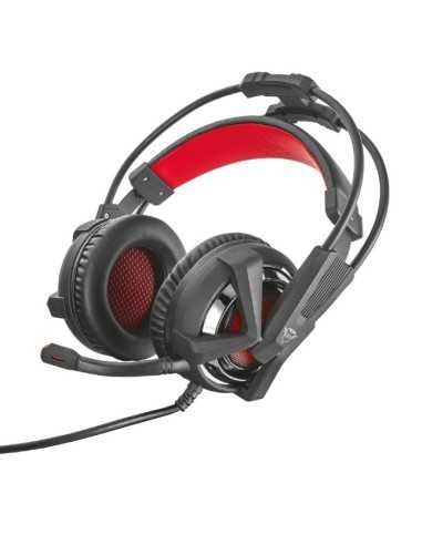 Trust GXT 353 Auricolare Cablato A Padiglione Giocare Nero, Rosso