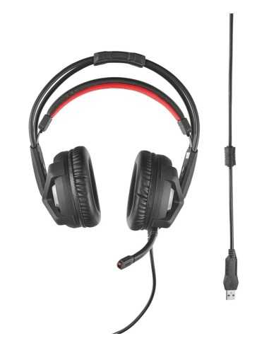 Trust GXT 353 Auricolare Cablato A Padiglione Giocare Nero, Rosso