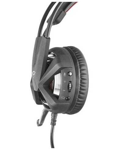 Trust GXT 353 Auricolare Cablato A Padiglione Giocare Nero, Rosso