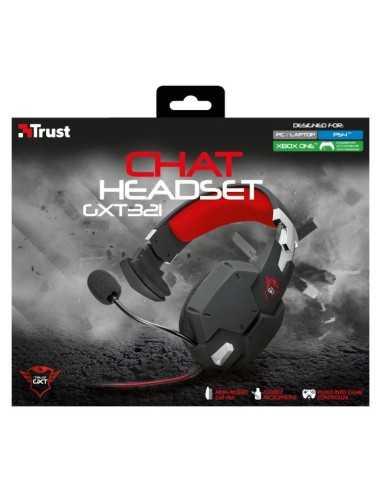Trust GXT 321 Auricolare Cablato A Padiglione Giocare Nero, Rosso