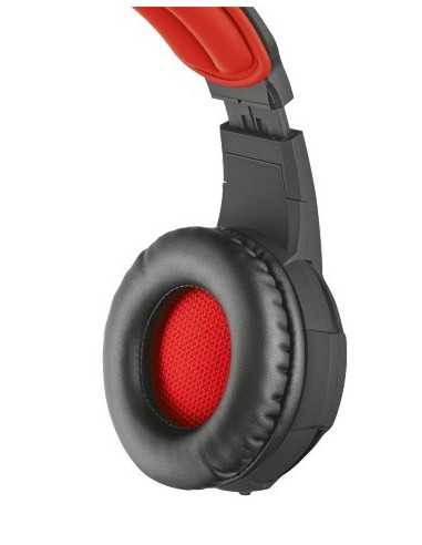 Trust GXT 784 Auricolare Cablato A Padiglione Giocare Nero, Rosso
