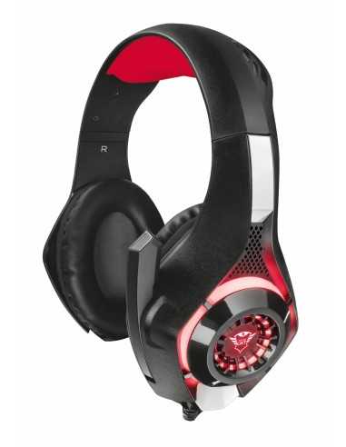 Trust GXT 313 Auricolare Cablato A Padiglione Giocare Nero, Rosso