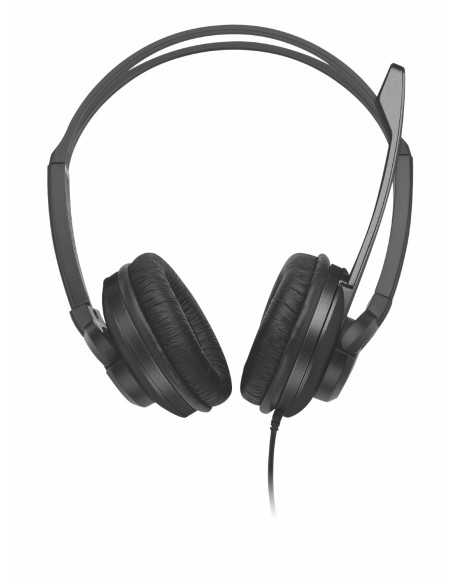 Trust 21659 cuffia e auricolare Cablato A Padiglione Musica e Chiamate Nero