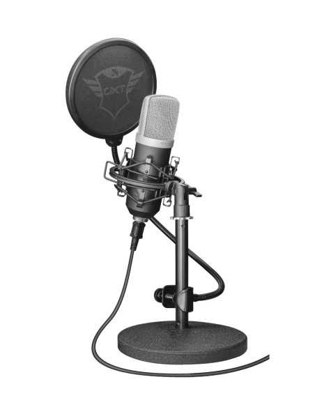 Trust 21753 microfono Nero Microfono da studio