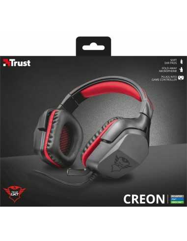 Trust GXT 344 CREON Auricolare Cablato A Padiglione Giocare Nero, Rosso